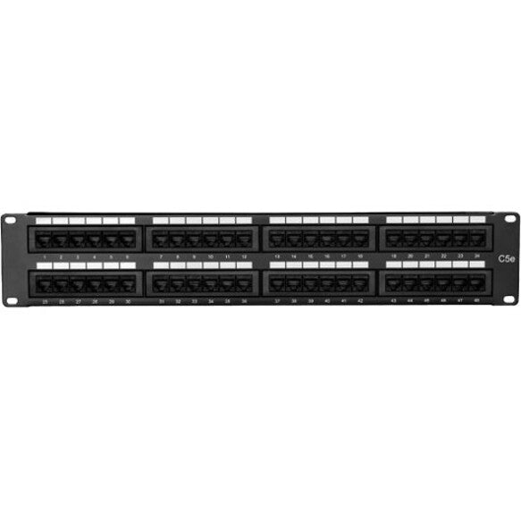 48 PORT CAT5E PATCH PANEL 1RU  