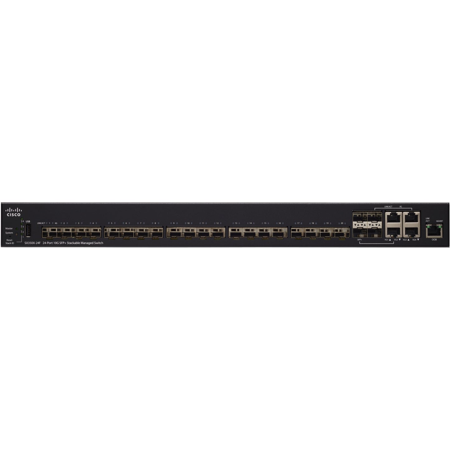 Cisco SX350X-24F 24-Port 10G SFP+ Stackable Managed Switch