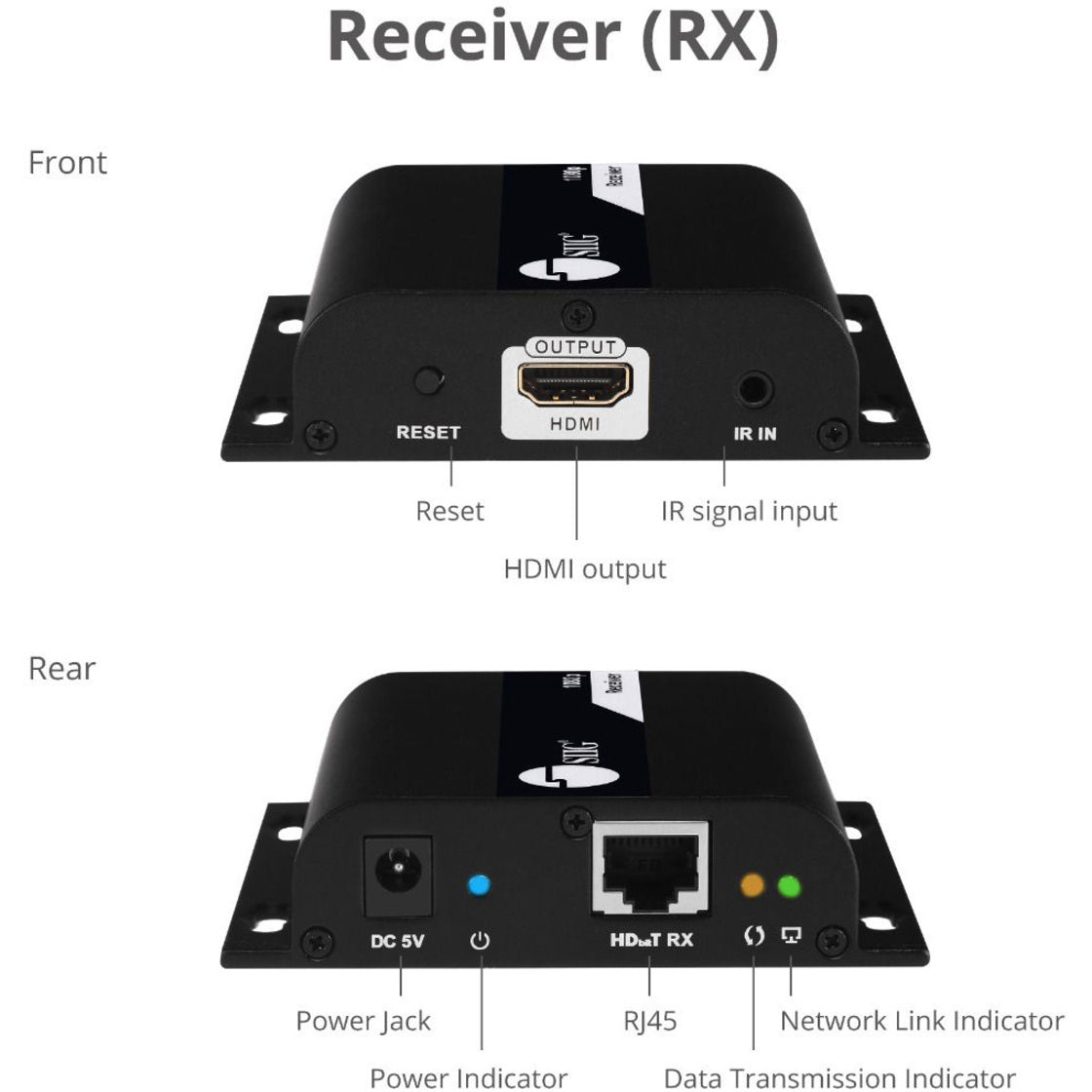 SIIG 1x4 HDMI Splitter HDbitT over IP Extender - 120m Over Cat6