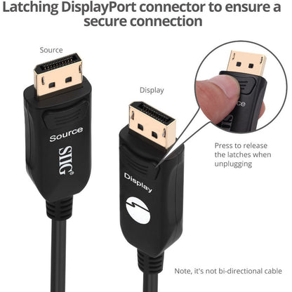 SIIG 4K DisplayPort 1.2 AOC Cable - 15M