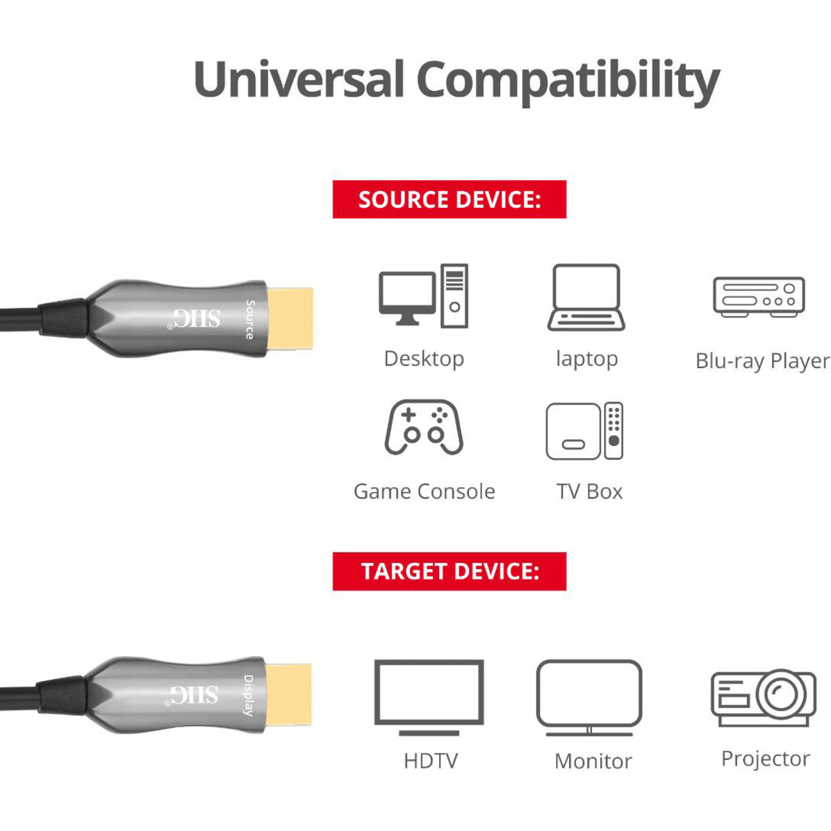 SIIG 4K HDMI 2.0 AOC Cable - 60m