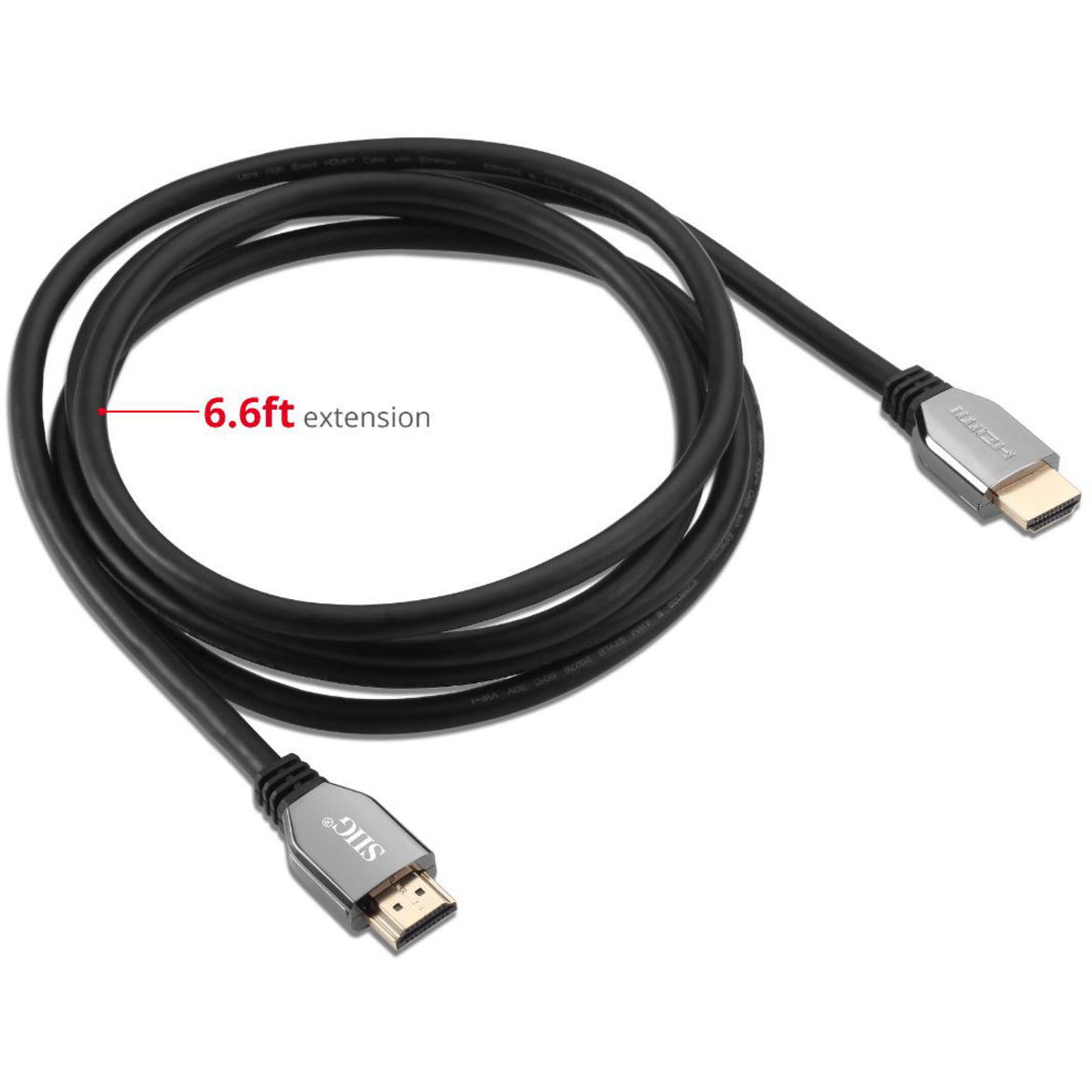 SIIG 8K Ultra High Speed HDMI Cable - 6.6ft