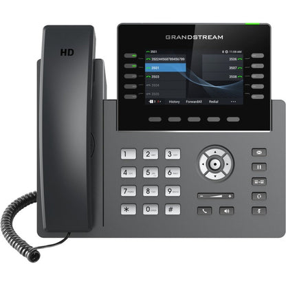 Grandstream GRP2615 IP Phone - Corded - Corded/Cordless - Wi-Fi Bluetooth - Desktop Wall Mountable