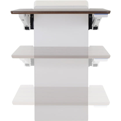 Ergotron WorkFit Elevate (walnut hills) Sit-Stand Wall Desk