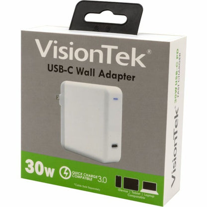 VisionTek USB C 30W Quick Charge Plug