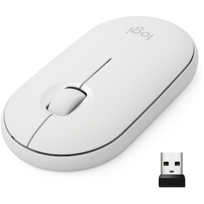 M350 PEBBLE WRLS MOUSE OFFWHITE