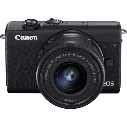 Canon EOS M200 24.1 Megapixel Mirrorless Camera with Lens - 0.59" - 1.77" - Black