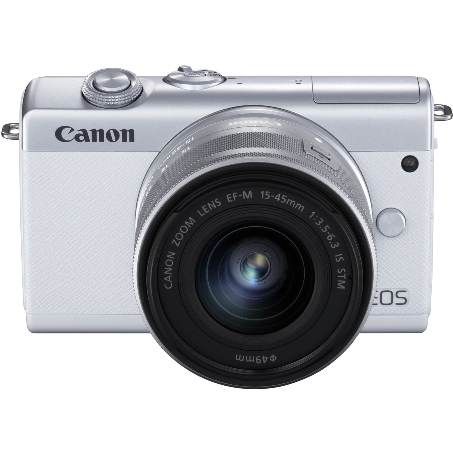 Canon EOS M200 24.1 Megapixel Mirrorless Camera with Lens - 0.59" - 1.77" - White