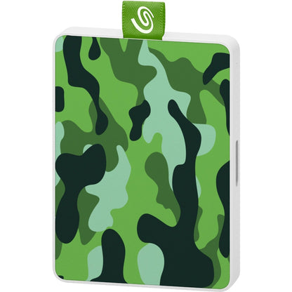 Seagate One Touch STJE500407 500 GB Portable Solid State Drive - External - Camo Green