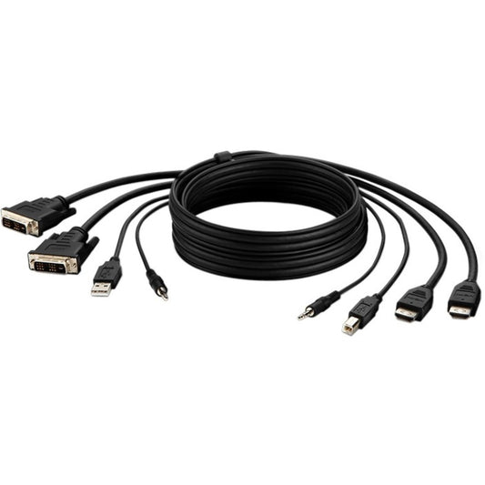 6FT TAA 2 DVI TO HDMI/USB/AUD  