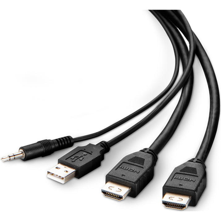 Belkin Dual HDMI High Retention + USB A/B + Audio Passive Combo KVM Cable