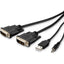 Belkin Dual DVI to HDMI High Retention + USB A/B + Audio Passive Combo KVM Cable