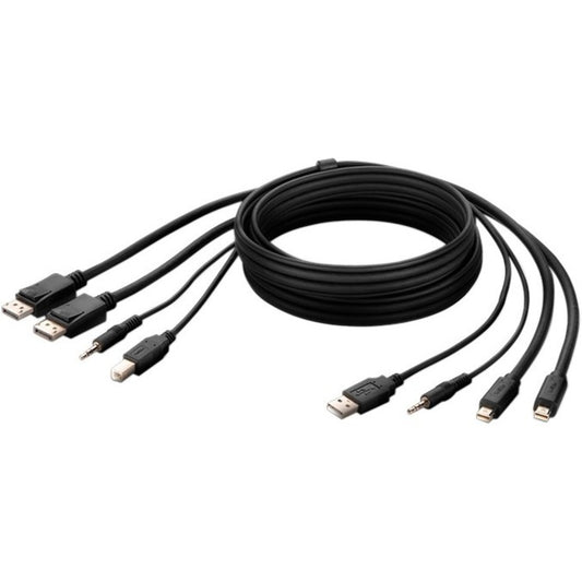 6FT TAA 2 MDP TO DP/USB/AUD CBL