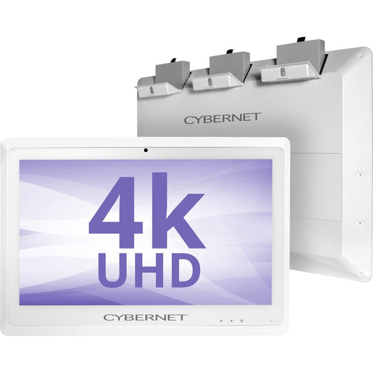 Cybernet CyberMed S24K All-in-One Computer - Intel Core i5 6th Gen i5-6200U 2.30 GHz - 8 GB RAM DDR4 SDRAM - 128 GB SSD - 23.6" 4K UHD 3840 x 2160 Touchscreen Display - Desktop - White