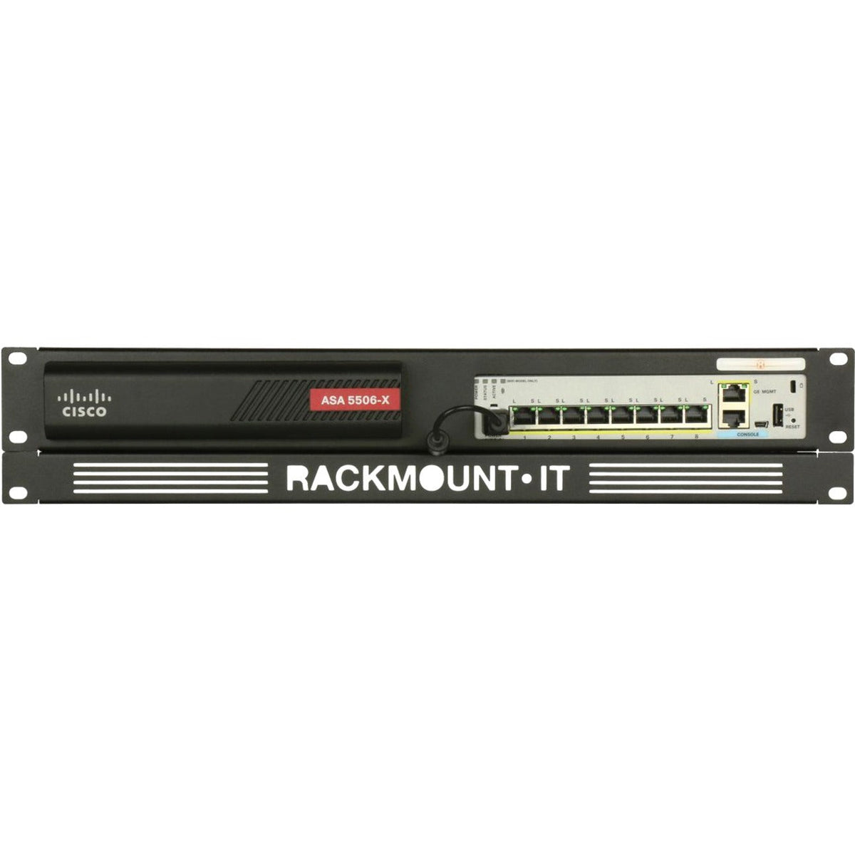 RACKMOUNT.IT Cisrack Rack Mount for Network Security & Firewall Device - Jet Black - TAA Compliant