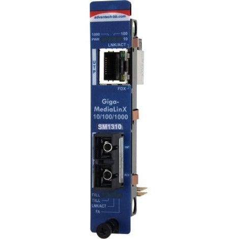 Advantech Slide-In Modular Media Converter 10/100/1000Mbps to Fiber Series