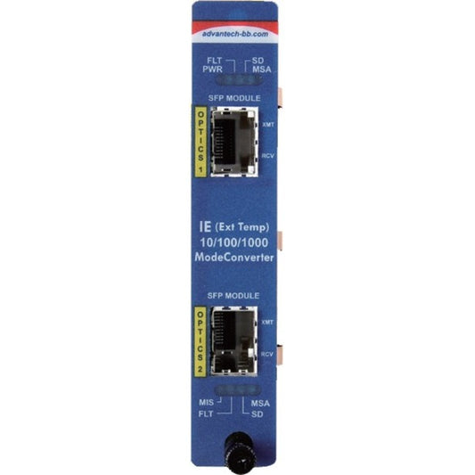 Advantech Slide-In Modular Media Converter 10/100/1000Mbps to Fiber Series