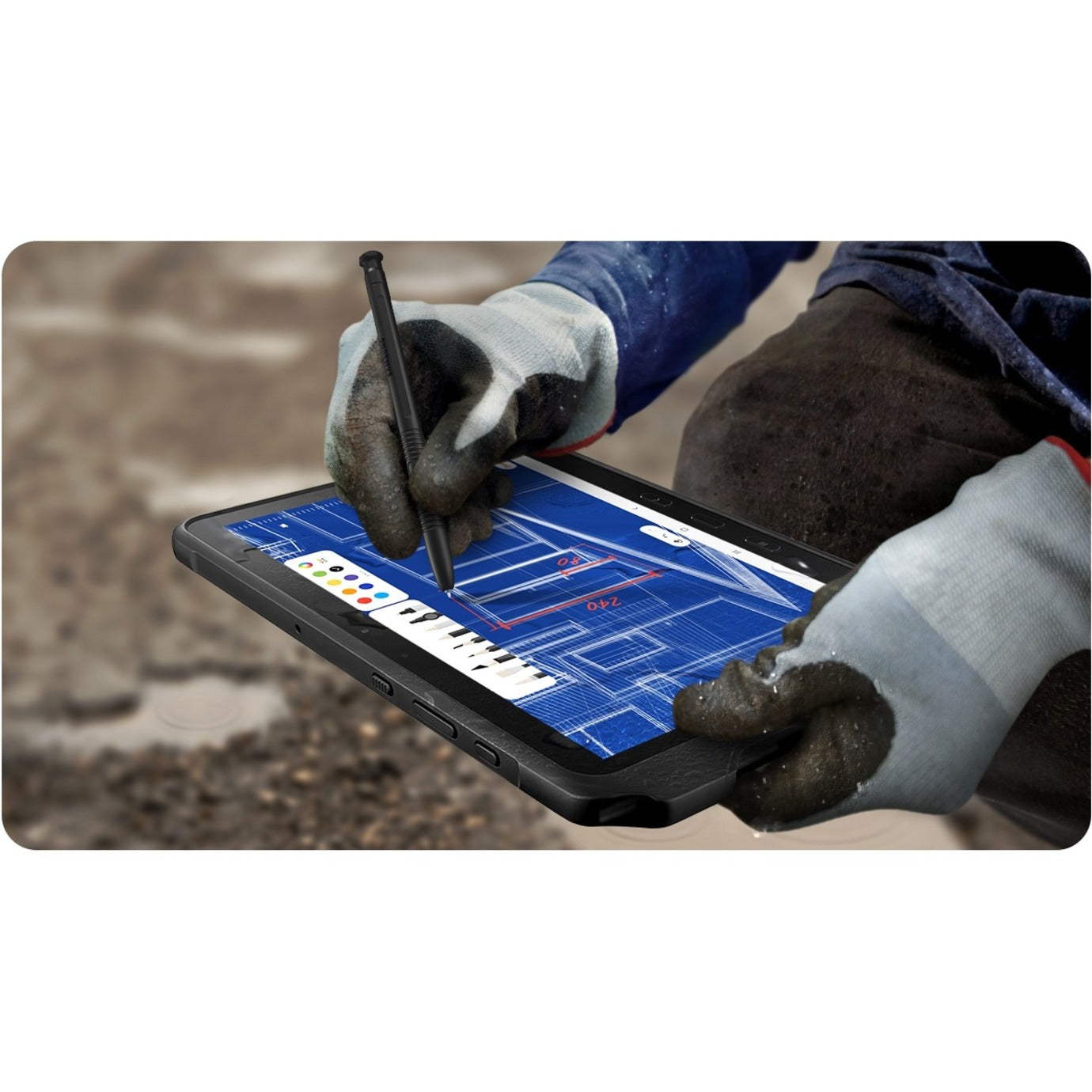 Samsung Galaxy Tab Active Pro SM-T540 Tablet - 10.1" - Dual-core (2 Core) 2 GHz Hexa-core (6 Core) 1.70 GHz - 4 GB RAM - 64 GB Storage - Android 9.0 Pie - Black