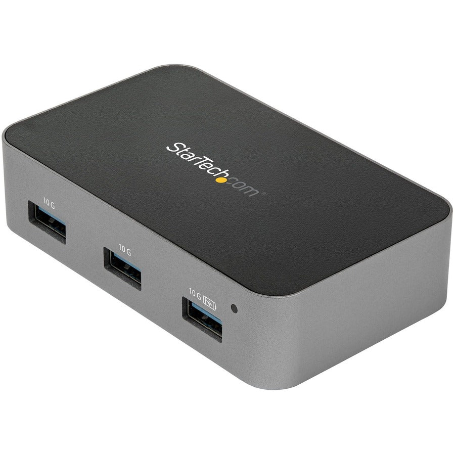 StarTech.com 4 Port USB C Hub with Power Adapter USB 3.2 Gen 2 (10Gbps) 4x USB Type A Self Powered Fast Charge Port Mountable