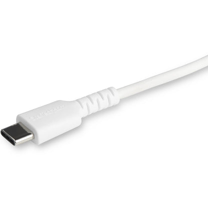 StarTech.com 3 foot/1m Durable White USB-C to Lightning Cable Rugged Heavy Duty Charging/Sync Cable for Apple iPhone/iPad MFi Certified