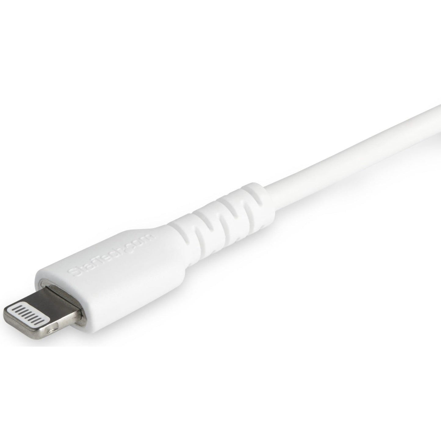 StarTech.com 6 foot/2m Durable White USB-C to Lightning Cable Rugged Heavy Duty Charging/Sync Cable for Apple iPhone/iPad MFi Certified