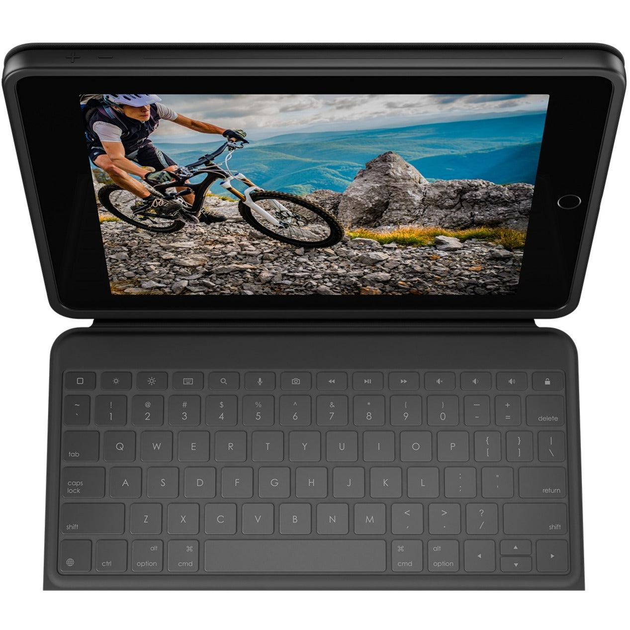 Logitech Rugged Folio Rugged Keyboard/Cover Case (Folio) Apple Logitech iPad (7th Generation) iPad (8th Generation) iPad (9th Generation) Tablet - Graphite