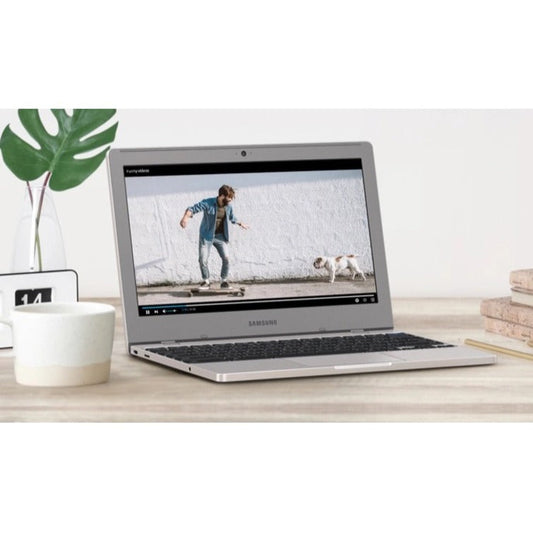 Samsung Chromebook 4 3 XE310XBA-K04US 11.6" Chromebook - HD - Intel Celeron N4000 1.10 GHz - 4 GB Total RAM - 16 GB Flash Memory - Platinum Titan