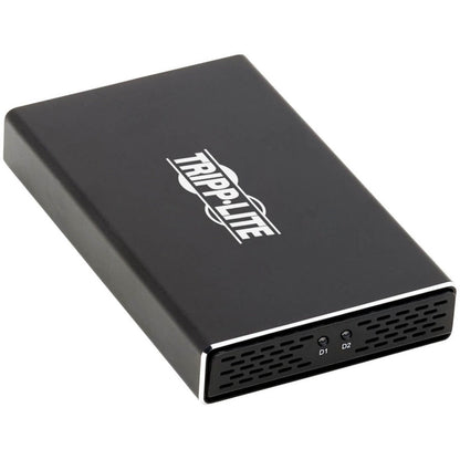 Tripp Lite USB-C to Dual M.2 SATA SSD/HDD Enclosure Adapter USB 3.1 Gen 2 (10 Gbps) Thunderbolt 3 UASP RAID