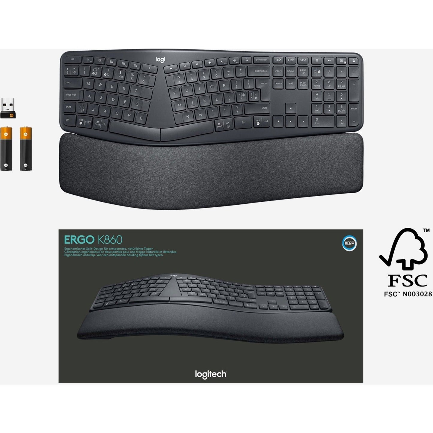 Logitech ERGO K860 Split Ergonomic Keyboard