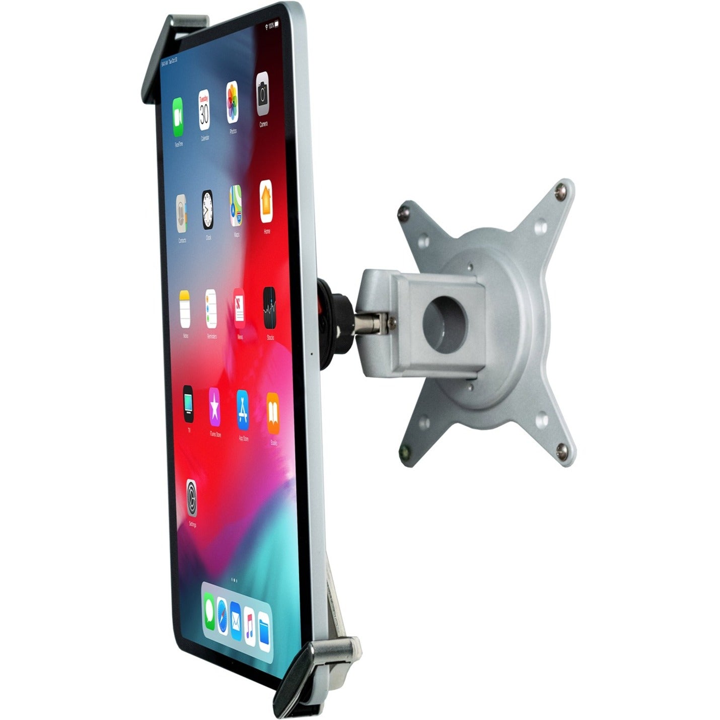 CTA Digital Tablet Security Grip with Quick-Connect VESA Mount for iPad 10.2-inch (7th/ 8th/ 9th Gen.) 11-inch iPad Pro & More