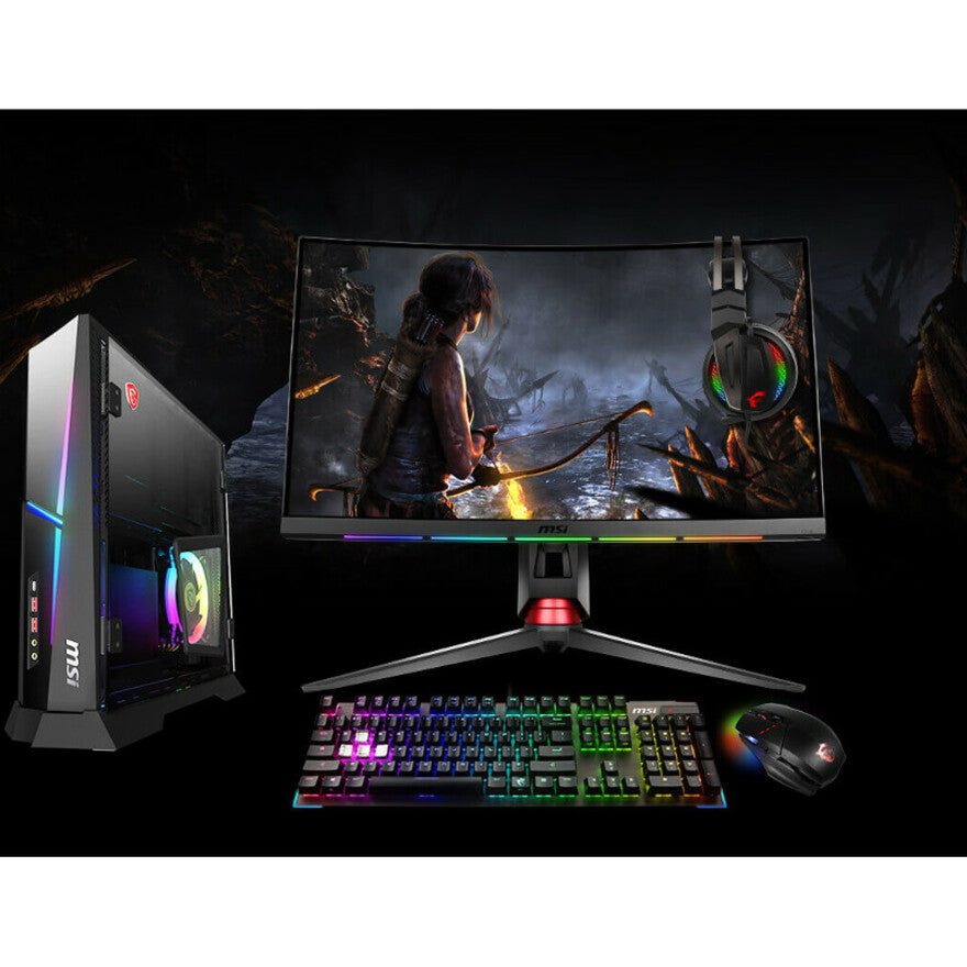 MSI Trident X Plus 9th 9SE-464US Gaming Desktop Computer - Intel Core i7 9th Gen i7-9700KF 3.60 GHz - 16 GB RAM DDR4 SDRAM - 512 GB SSD - Tiny