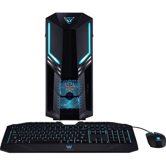 Acer Predator PO3-600 PO3-6-UR1E Gaming Desktop Computer - Intel Core i7 9th Gen i7-9700 Octa-core (8 Core) 3 GHz - 16 GB RAM DDR4 SDRAM - 512 GB SSD