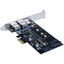 SIIG USB 3.0 Type-C & Type-A 3-Port PCIe Card with M.2 SATA SSD Adapter