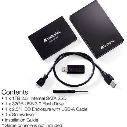 Verbatim 1TB SSD Upgrade Kit for the PlayStation&reg; 4