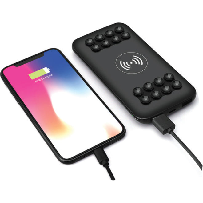 Supersonic 12000 mAh Qi Wireless Powerbank with Suction Cups