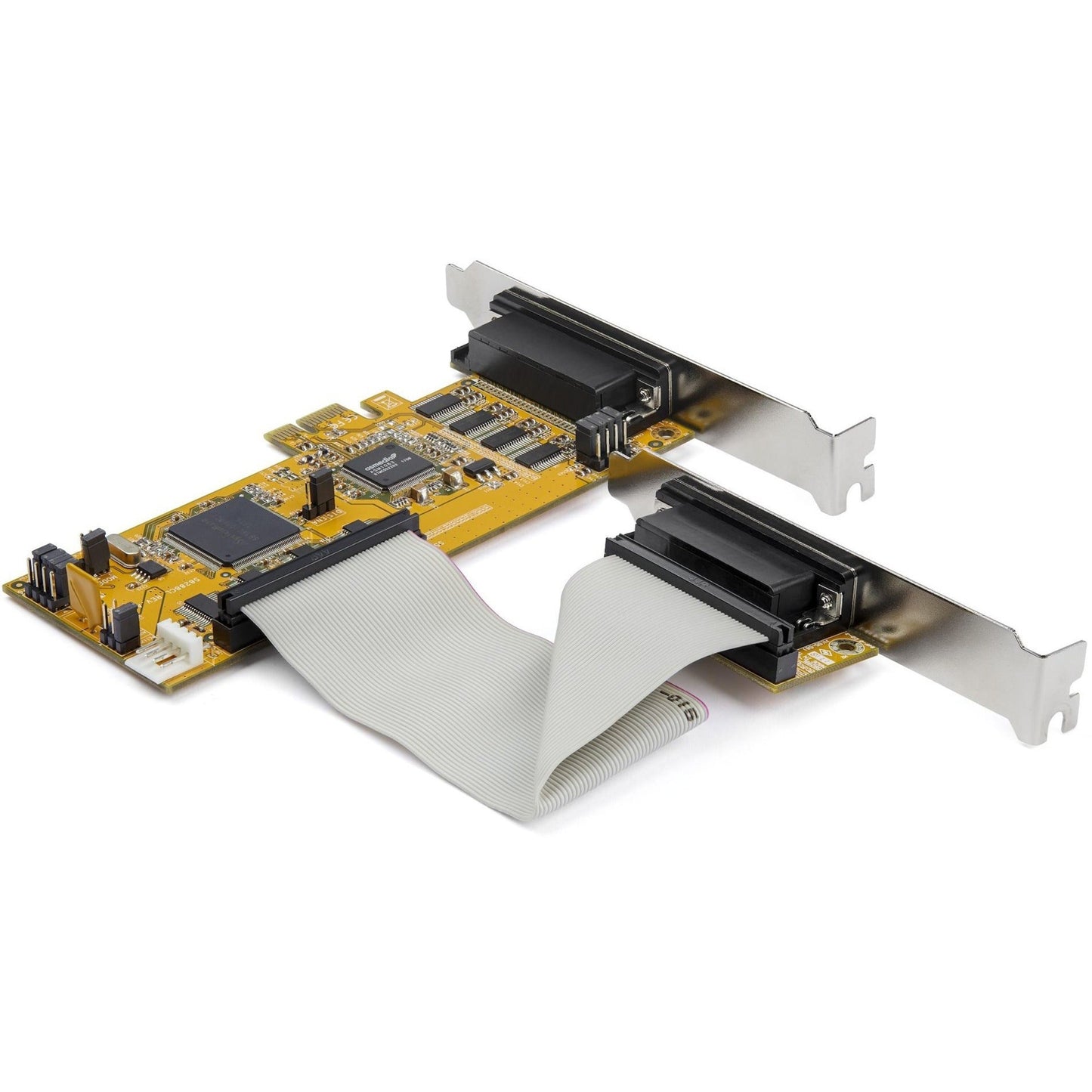 StarTech.com 8-Port PCI Express RS232 Serial Adapter Card -PCIe to Serial DB9 Controller 16C1050 UART - Low Profile - 15kV ESD - Win/Linux