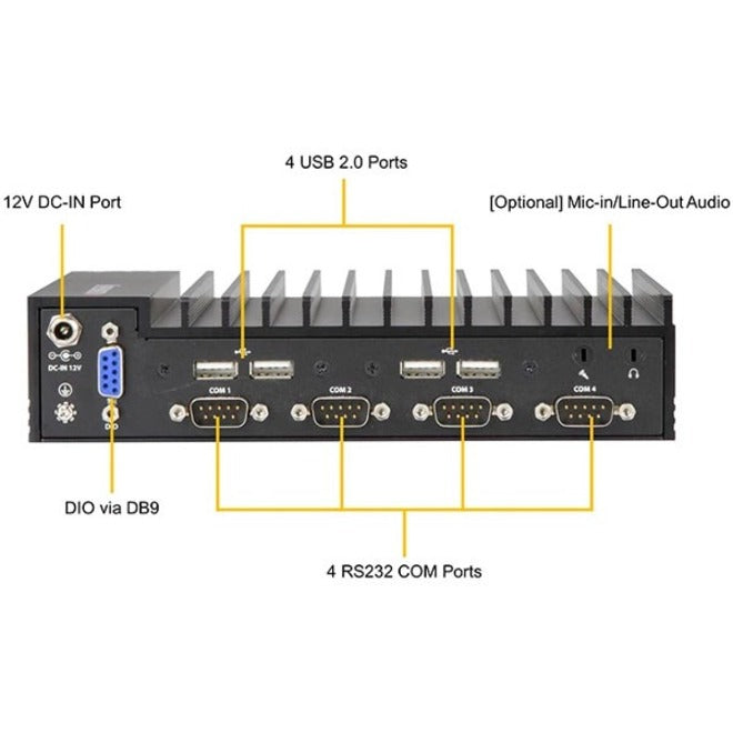 Supermicro SuperServer E100-9W-H Box PC Server - 1 x Intel Core i7 i7-8665UE - Serial ATA/600 Controller