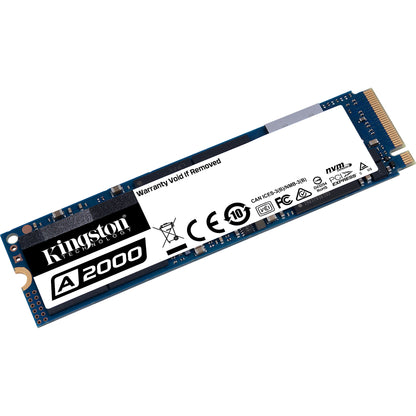 Kingston A2000 500 GB Solid State Drive - M.2 2280 Internal - PCI Express (PCI Express 3.0 x4)