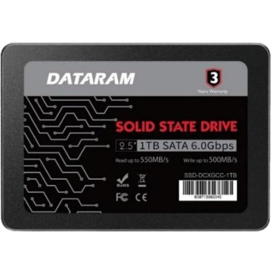 Dataram SSD-DCXGCC-1TB 1 TB Solid State Drive - 2.5" Internal - SATA (SATA/600)