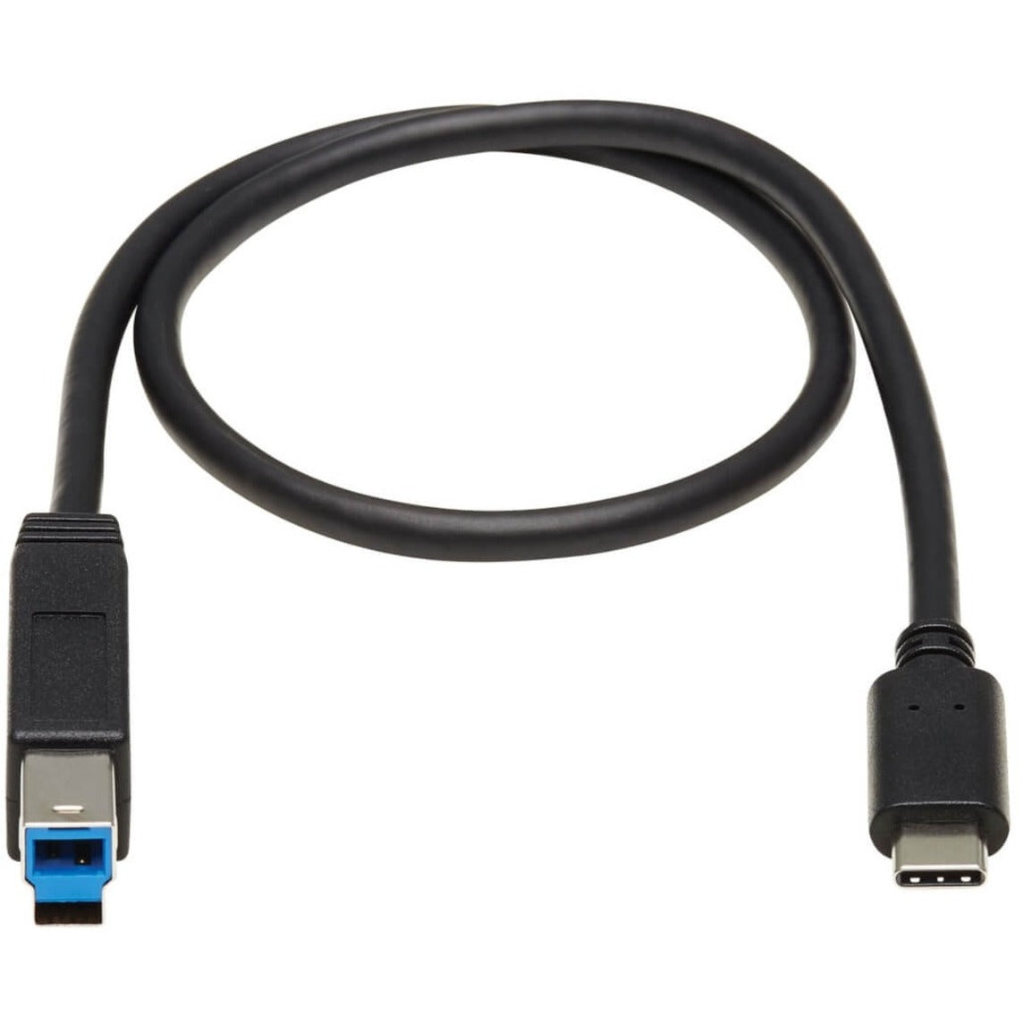 Tripp Lite USB-C to USB-B Cable (M/M) USB 3.2 Gen 2 (10 Gbps) Thunderbolt 3 Compatible 20-in. (50.8 cm)