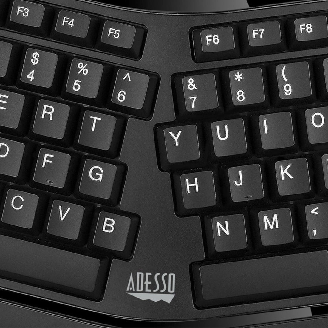 Adesso Desktop Ergonomic Smart Card Reader Keyboard (TAA Compliant)