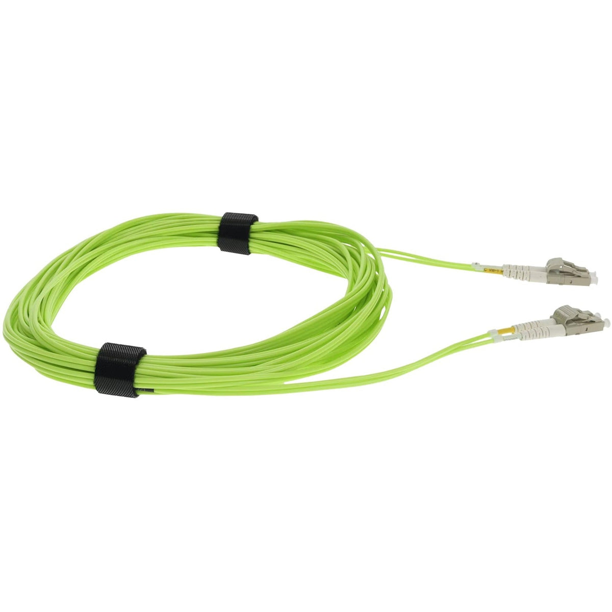 AddOn 10m LC (Male) to LC (Male) Lime Green OM5 Duplex Fiber OFNR (Riser-Rated) Patch Cable