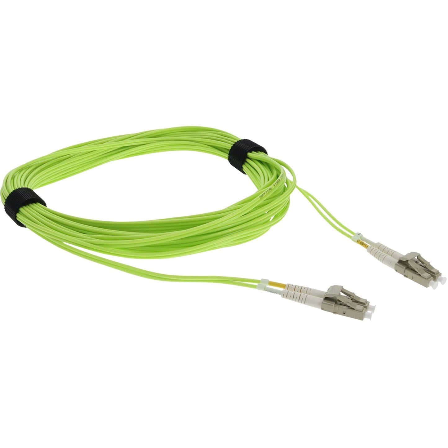 AddOn 5m LC (Male) to LC (Male) Lime Green OM5 Duplex Fiber OFNR (Riser-Rated) Patch Cable