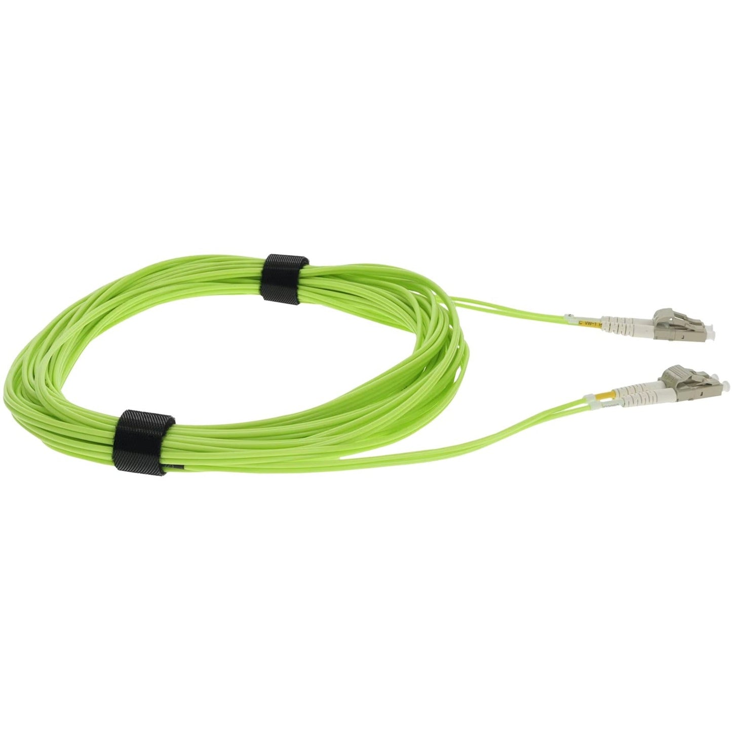 AddOn 2m LC (Male) to LC (Male) Lime Green OM5 Duplex Fiber OFNR (Riser-Rated) Patch Cable