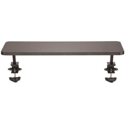 StarTech.com Monitor Riser Stand - Clamp-on Monitor Shelf for Desk - Extra Wide 25.6"/65 cm - For up to 34" Monitors - Black (MNRISERCLMP)