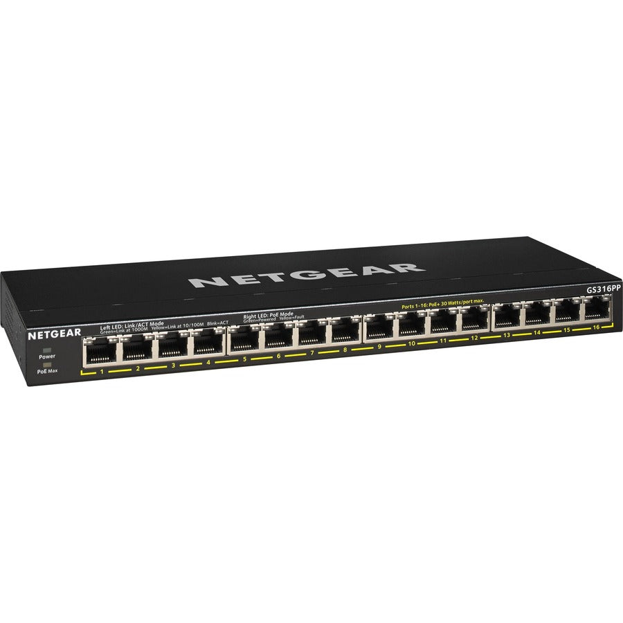 16PORT GIG UNMANAGED POE+WITH  