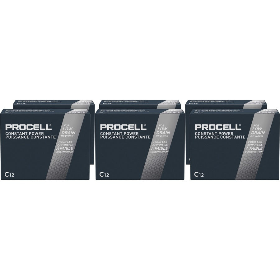 Duracell Procell Alkaline C Battery Boxes of 12