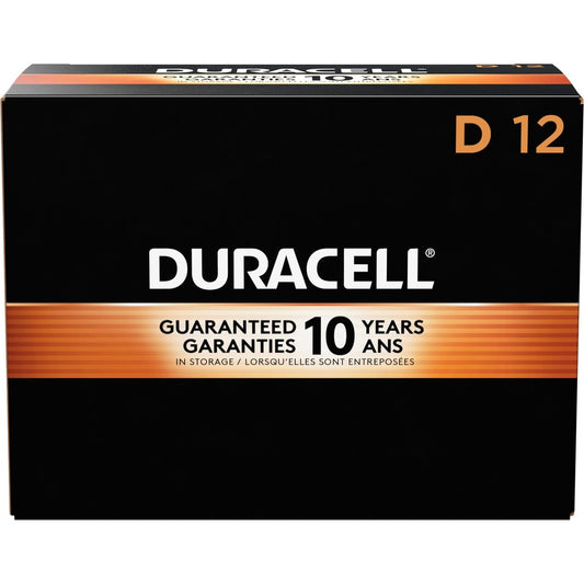 Duracell Coppertop Alkaline D Battery Boxes of 12