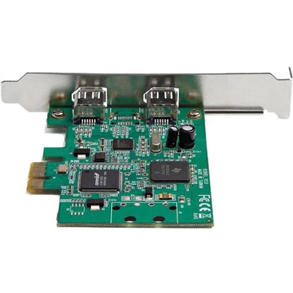 StarTech.com 2 Port PCI Express FireWire Card - TI TSB82AA2 Chipset - Plug-and-Play - PCIe 1394a FireWire Adapter (PEX1394A2V2)