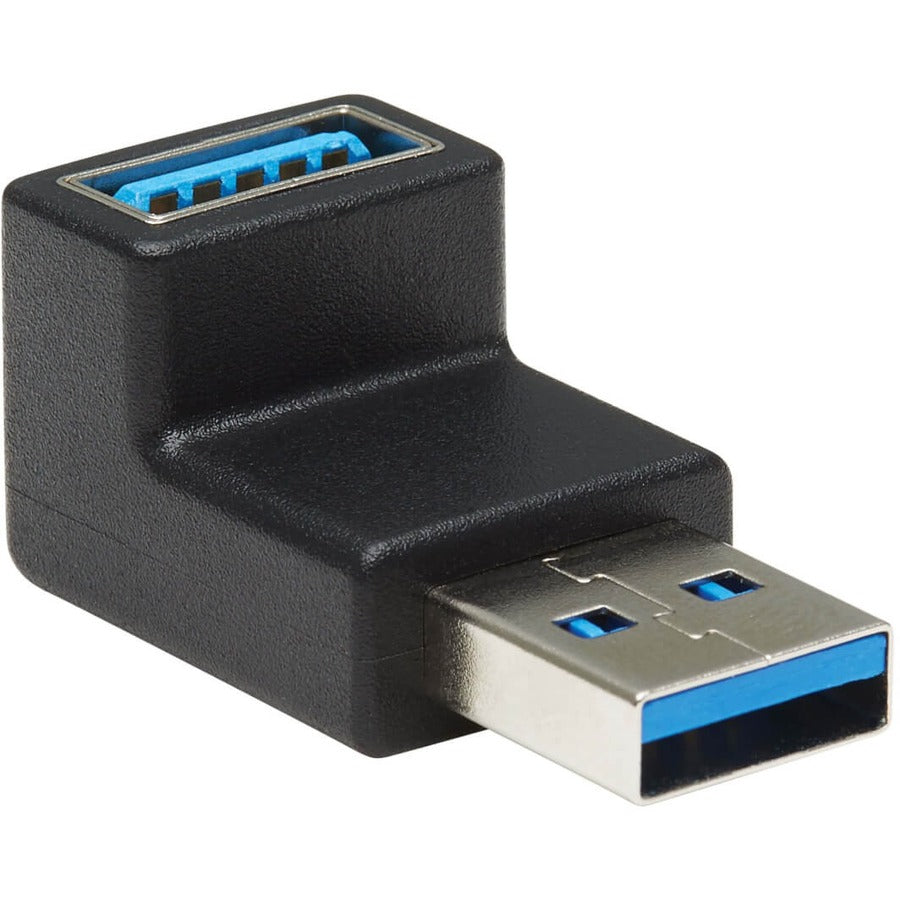 Tripp Lite USB 3.0 SuperSpeed Adapter - USB-A to USB-A M/F Down Angle Black